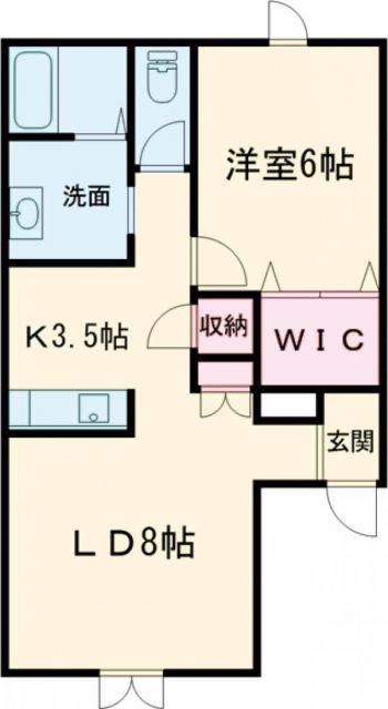 NEXT21-B(1LDK/1階)の間取り写真