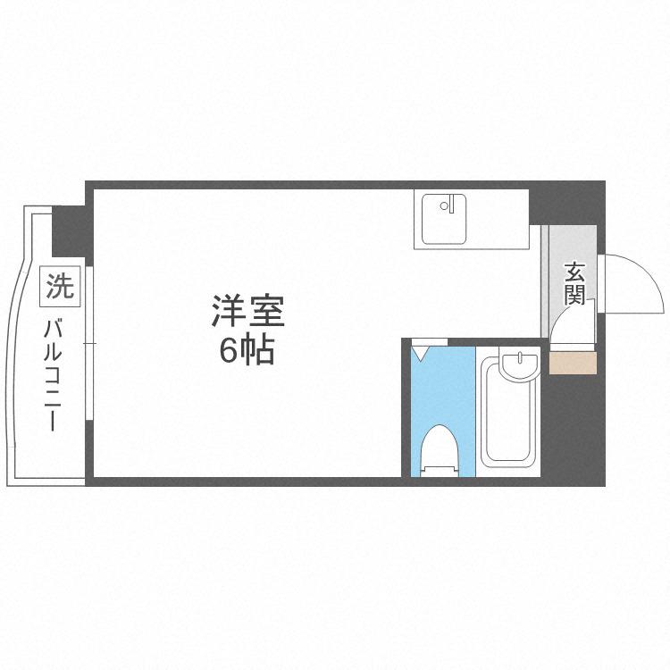 メゾンドサンセール(ワンルーム/5階)の間取り写真