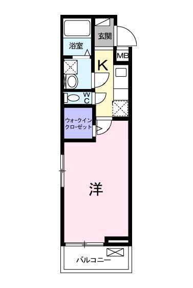 セリシール(1K/3階)の間取り写真