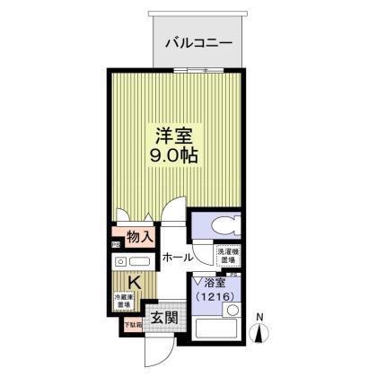 江坂OMパレス(1K/5階)の間取り写真
