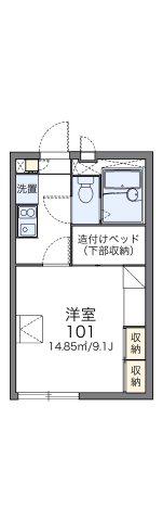 レオパレス屋形原(1K/2階)の間取り写真