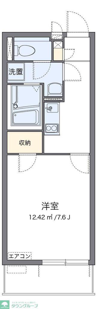クレイノグランメゾン若葉(1K/3階)の間取り写真