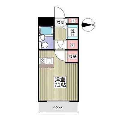 ワコーレエレガンス西高島平(ワンルーム/3階)の間取り写真