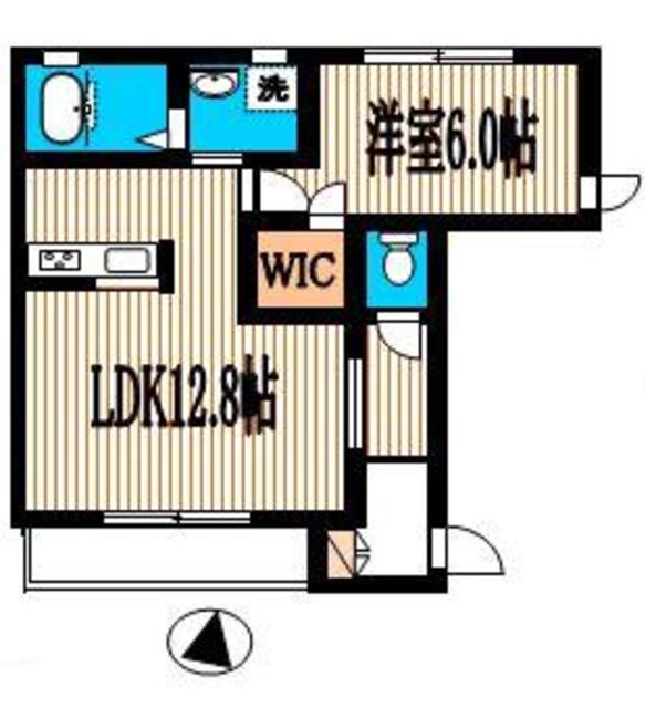 メゾン ル リアン(1LDK/1階)の間取り写真