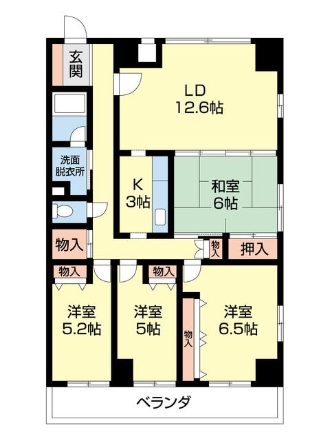 ザ・キャナル(4LDK/11階)の間取り写真