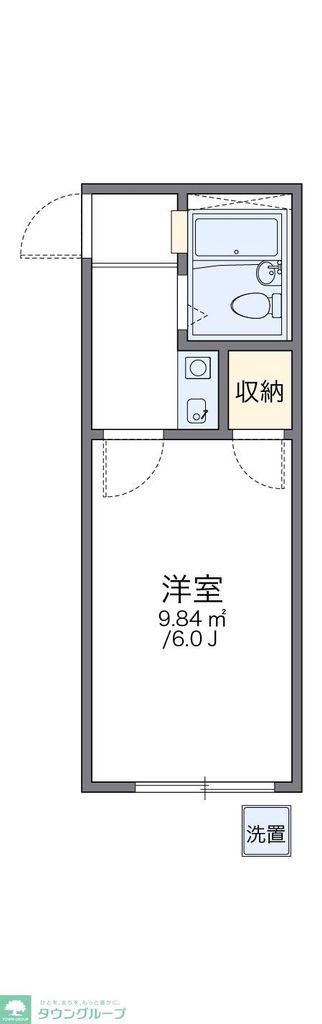 レオパレス瀬崎第1(1K/1階)の間取り写真