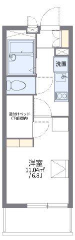 レオパレス鹿沼台LA1(1K/2階)の間取り写真