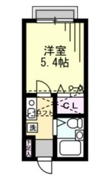メープル北久里浜B(1K/1階)の間取り写真