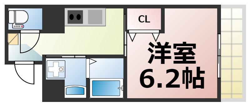 PARK HILLS 今里 NOA(1K/4階)の間取り写真