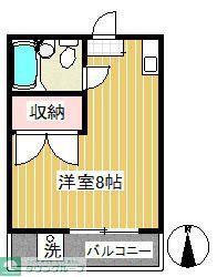 天杉ビル(ワンルーム/5階)の間取り写真