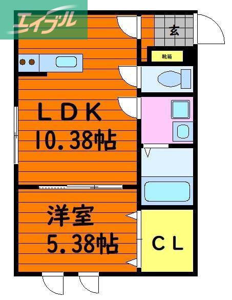 SARAH - サラ -(1LDK/1階)の間取り写真