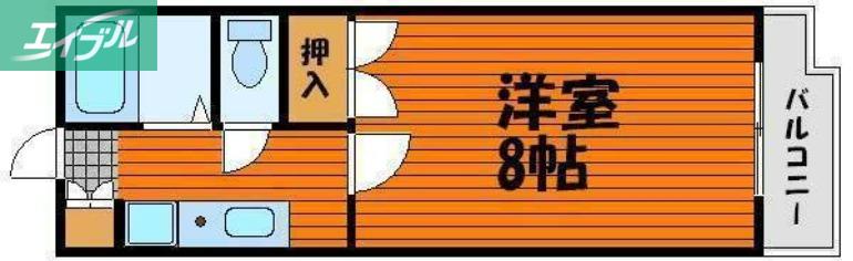 ベンハウス大元(1K/4階)の間取り写真