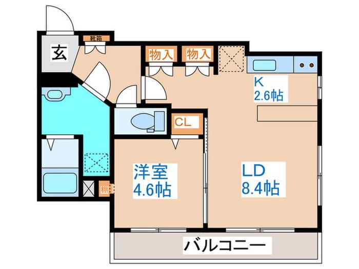 CLARK NORD(1LDK/7階)の間取り写真