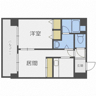 パシフィック元町パッセージ(1LDK/5階)の間取り写真