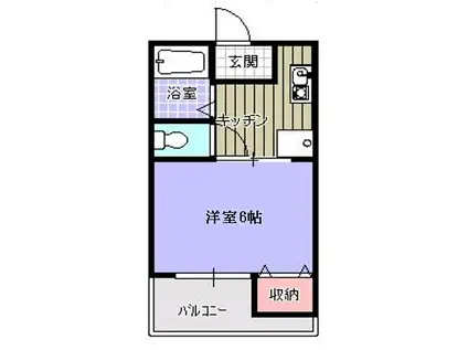 コーポ菅野(1K/2階)の間取り写真