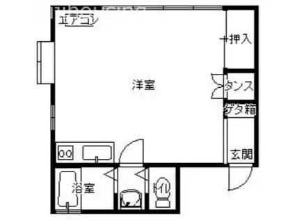 レジデンシャーウノ(ワンルーム/1階)の間取り写真