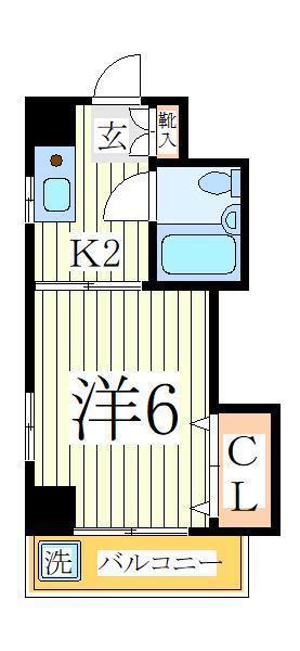 田中ビル(1K/4階)の間取り写真