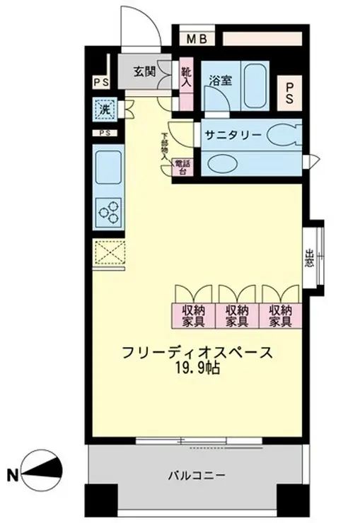 朝日シティパリオ高井戸 2階階 間取り