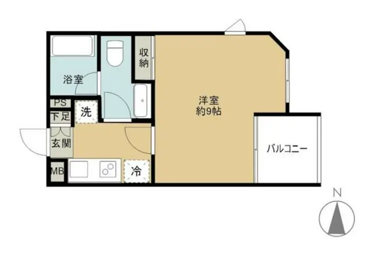 プラザ中落合 4階階 間取り