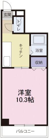メゾン南昭和(1K/4階)の間取り写真