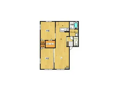 JS HOUSE(2LDK/2階)の間取り写真