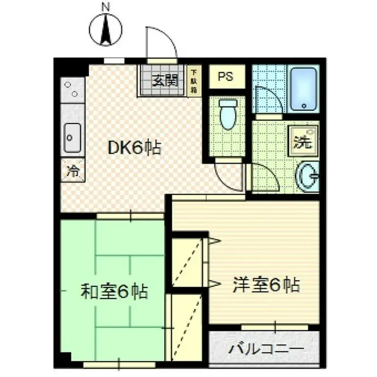 メゾン翌檜 1階階 間取り