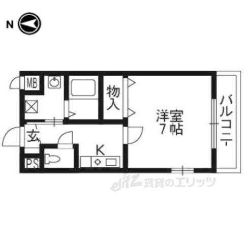 SJぺスカ(1K/1階)の間取り写真
