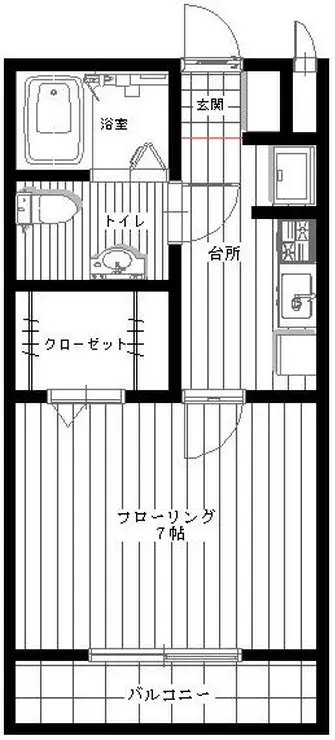 ベルグランシャリオ 2階階 間取り