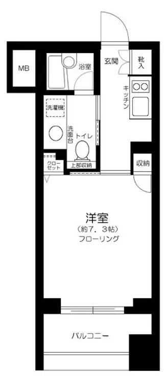 オーベルジュ日本橋 3階階 間取り