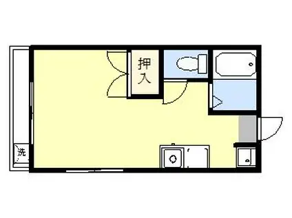 カサヴェルデ(ワンルーム/3階)の間取り写真