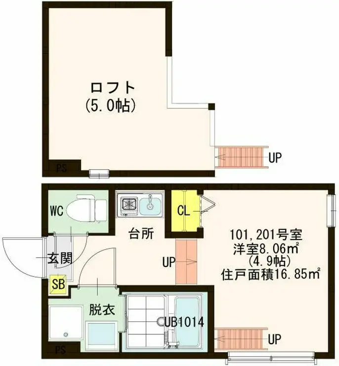 アレグリア 2階階 間取り