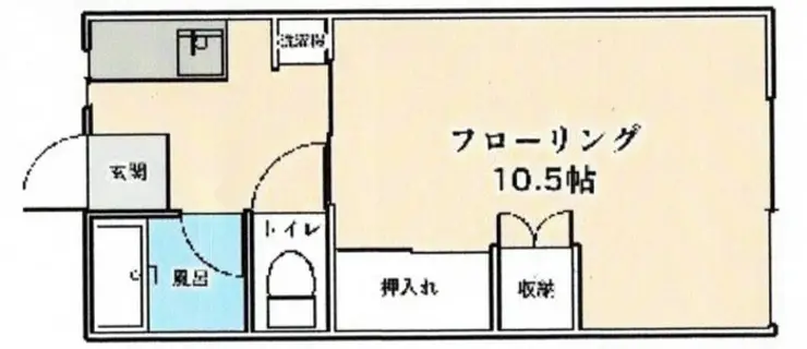 ハイムヒラヤマ 1階階 間取り