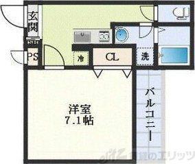 AILE柴島(1K/2階)の間取り写真
