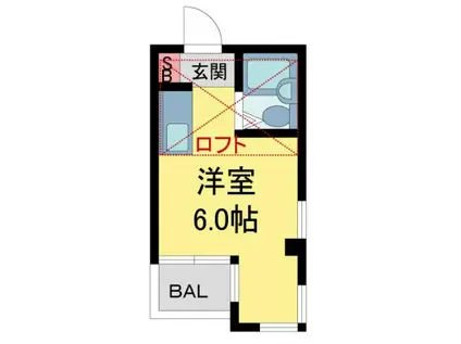 グローリア上ヶ原(ワンルーム/3階)の間取り写真