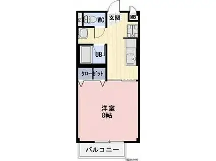 B・I・D(1K/1階)の間取り写真