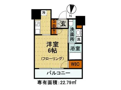 パークアクシス御茶ノ水ステージ(1K/10階)の間取り写真