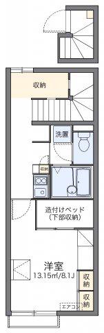 レオパレスWAKOKORO(1K/2階)の間取り写真