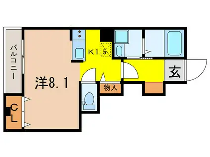 コンパルティア練馬(1K/1階)の間取り写真