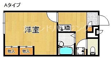 レオパレスアクアマリン(1K/1階)の間取り写真