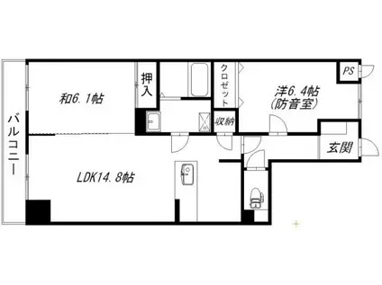 コスモス(2LDK/2階)の間取り写真