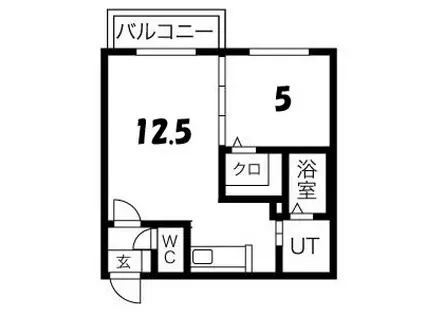 AVANCE1-3(1LDK/3階)の間取り写真