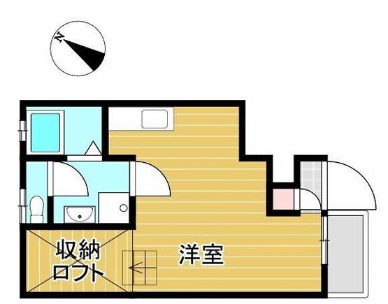 パークガーデン北寺島(ワンルーム/1階)の間取り写真