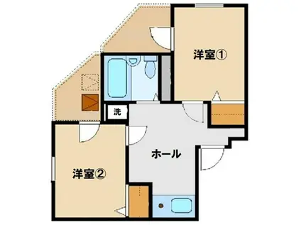 ミングルAP.高島平一番館(2K/2階)の間取り写真