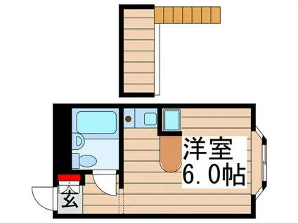 ベルピア六実第1-1(ワンルーム/1階)の間取り写真