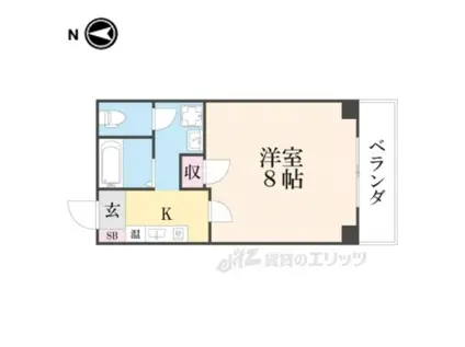 エルエーブハイツ(1K/1階)の間取り写真