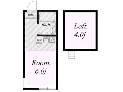 ユナイト衣笠ロバート・ホロビッツ(ワンルーム/1階)の間取り写真