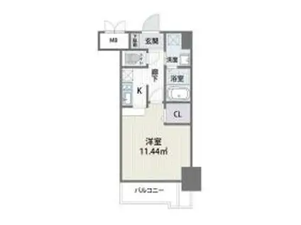 アルティザ博多駅南(1K/4階)の間取り写真