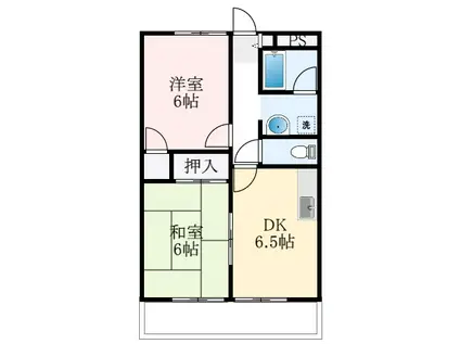 モアクレスト津村(2DK/2階)の間取り写真