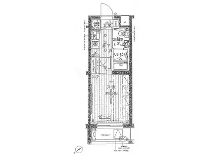 ブライズ上池台(1K/5階)の間取り写真