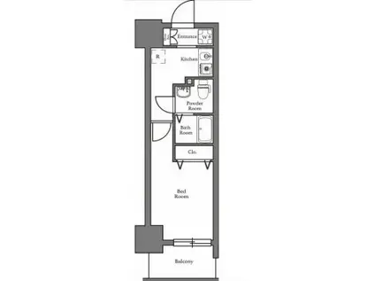 N-STAGE久米川(1K/6階)の間取り写真